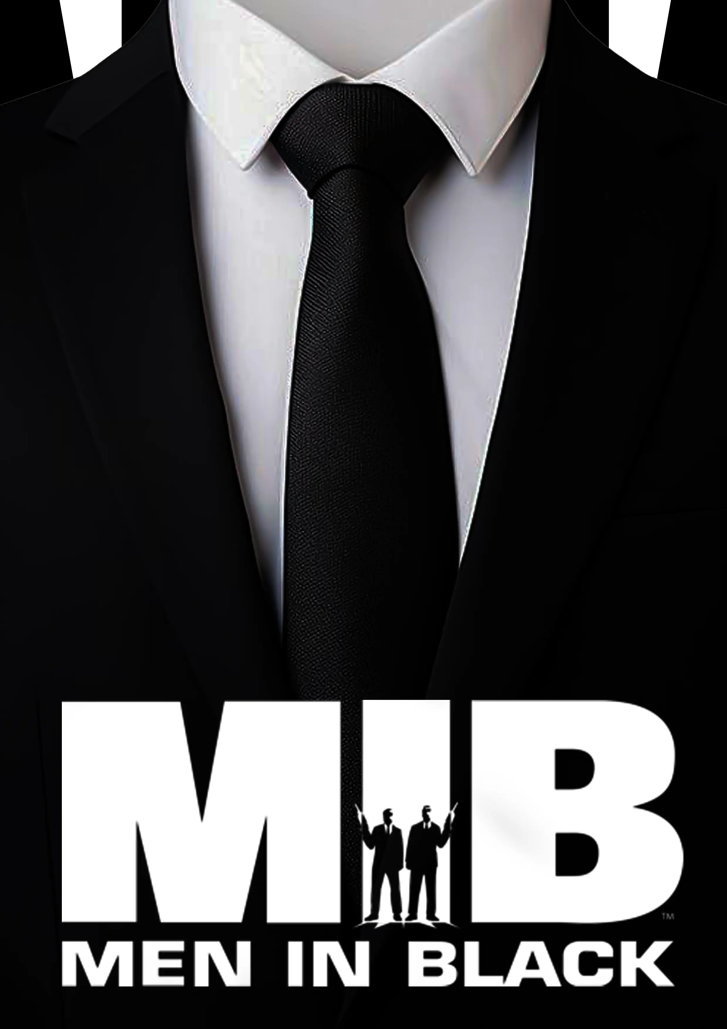 Affiche Men In Black focus sur le costume noir et la cravate