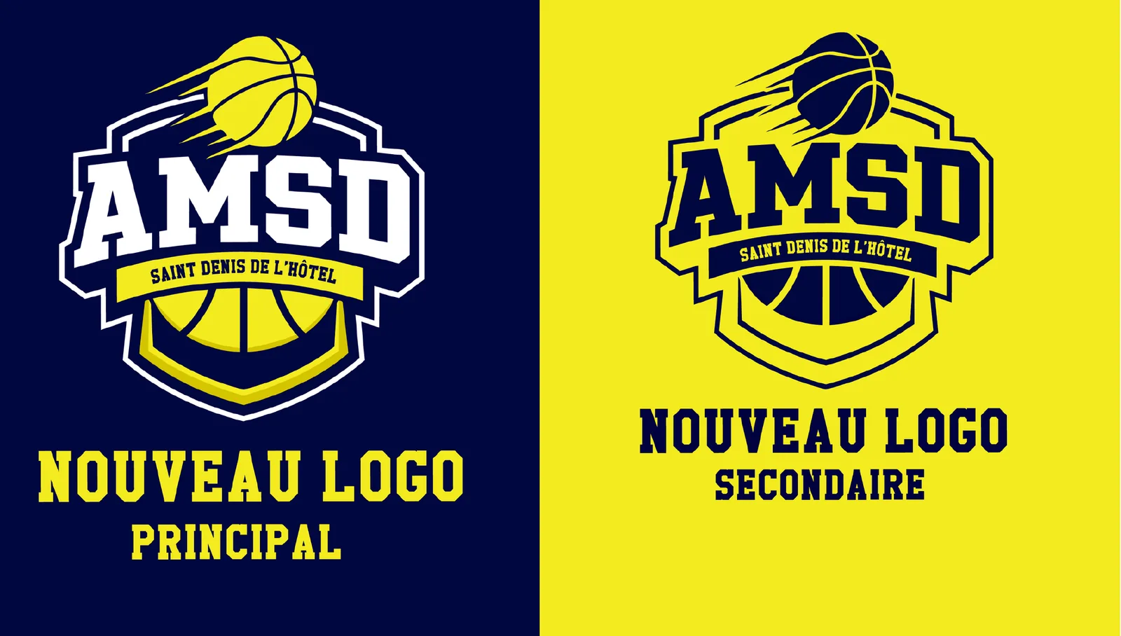 Refonte de l'identité visuelle du club AMSD Basket
